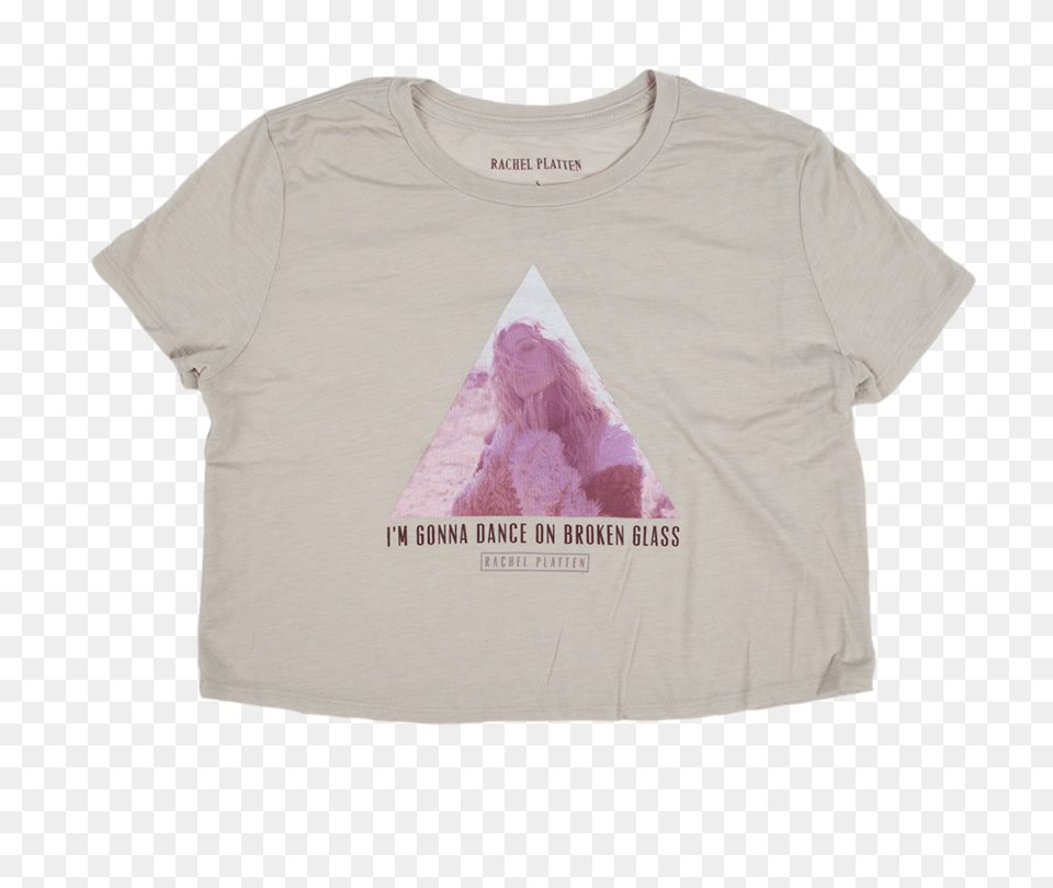 Broken Glass Crop Top Pyramid, Clothing, T-shirt, Shirt, Adult Free Png