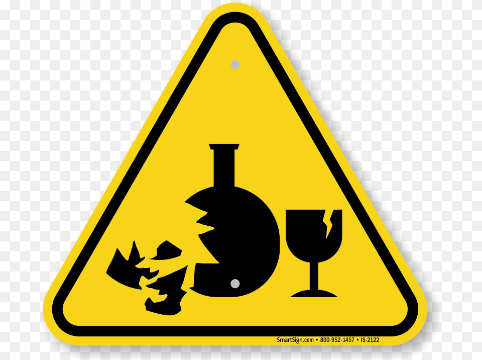 Broken Glass Hazard Symbol Iso Warning Sign Sku Is, Road Sign, Device, Grass, Lawn Png Image
