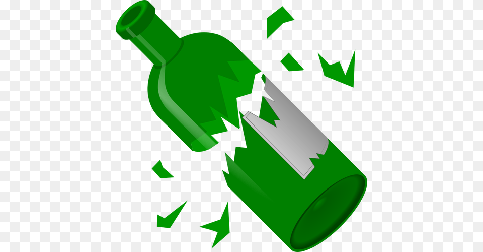 Broken Green Bottle Vector Image, Alcohol, Wine, Liquor, Wine Bottle Free Png