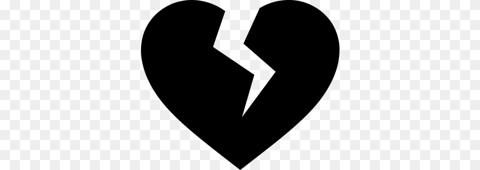 Broken Heart Gray Png