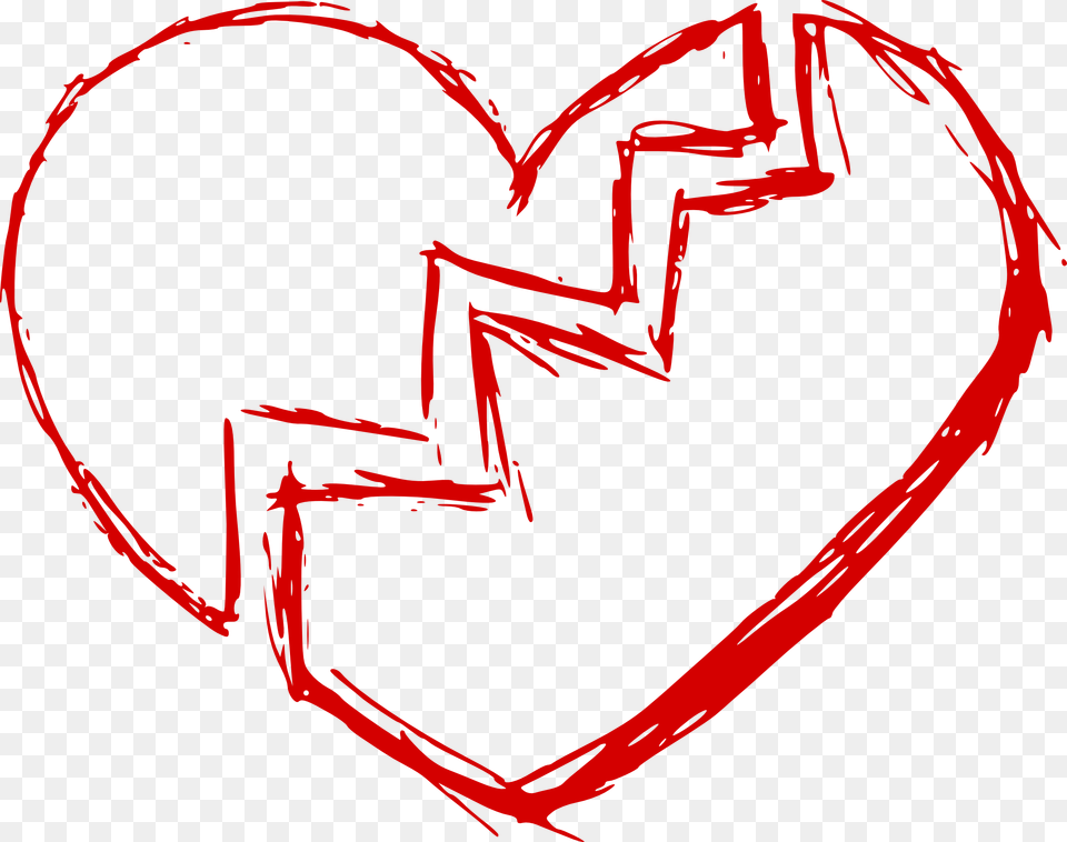 Broken Heart, Bow, Weapon, Symbol Png Image