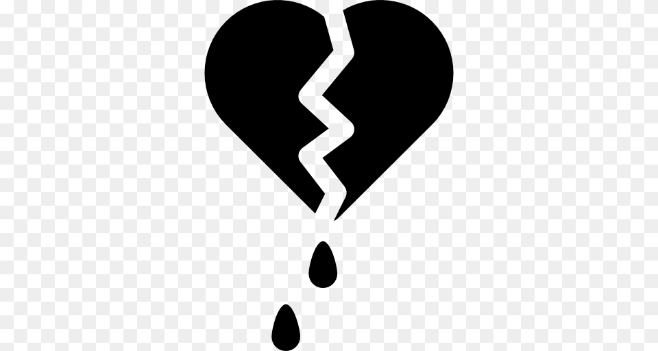 Broken Heart, Stencil Png