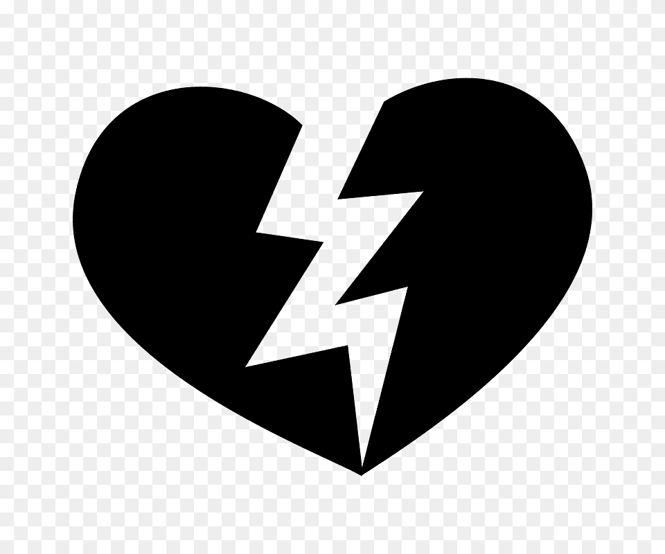 Broken Heart, Symbol, Logo Png Image