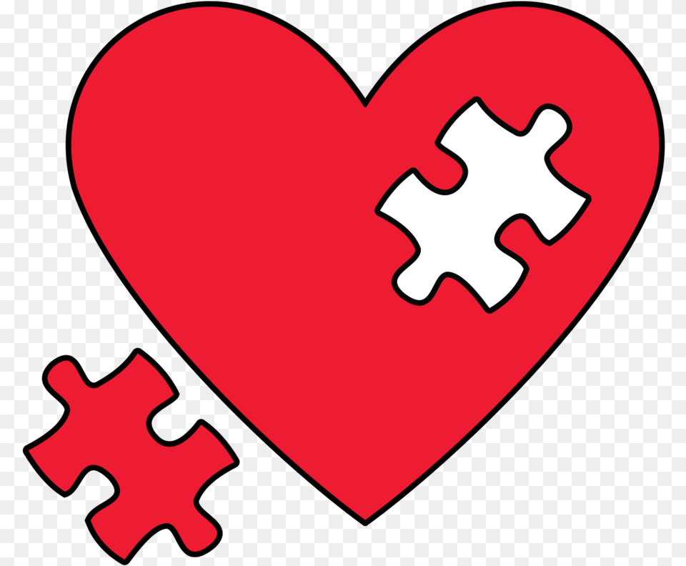 Broken Heart Clip Art Heart With Puzzle Piece Missing, Person Free Transparent Png
