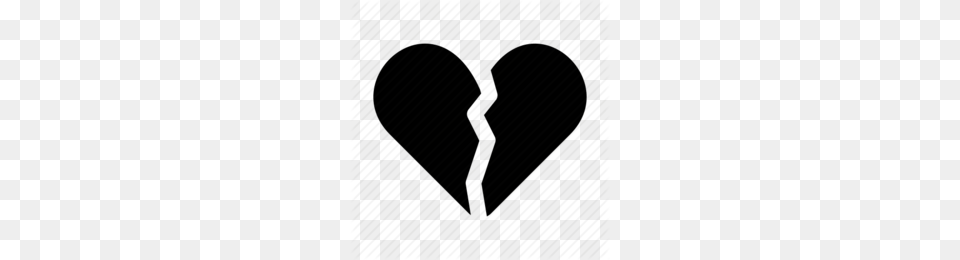 Broken Heart Clipart, Silhouette, Smoke Pipe Png Image