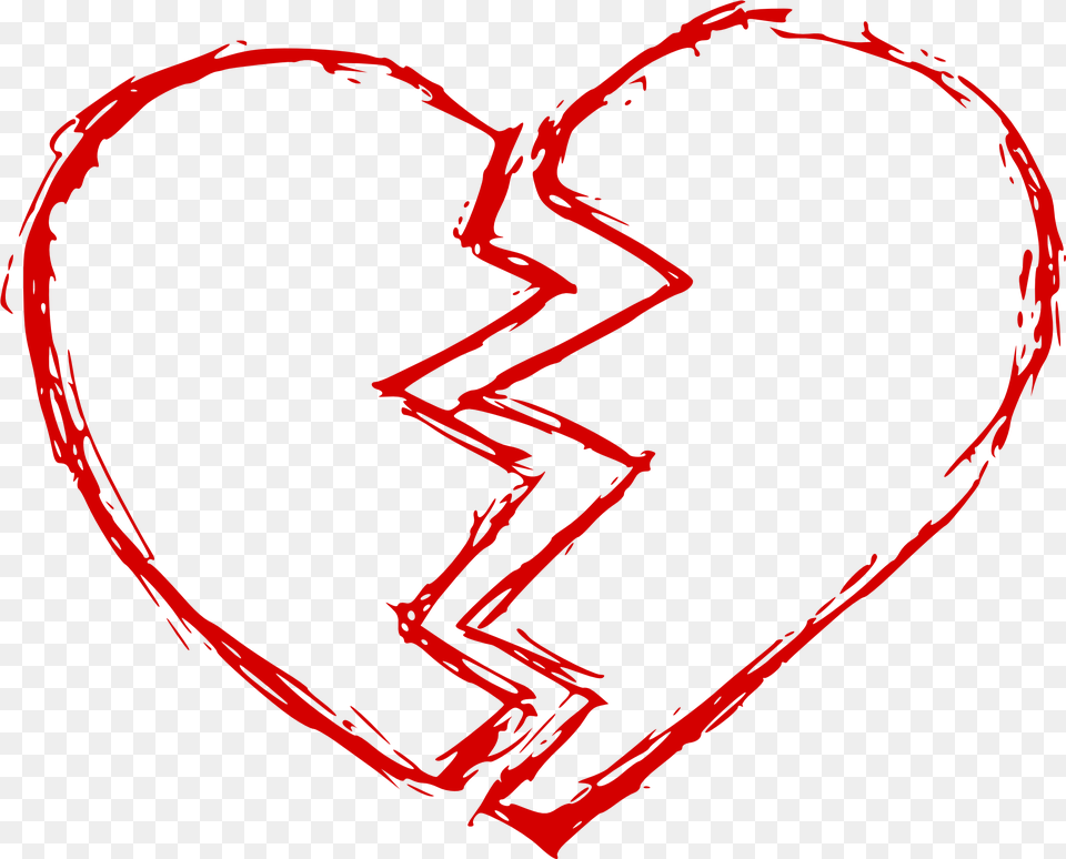 Broken Heart Clipart Icons And Backgrounds Broken Heart Red Free Transparent Png