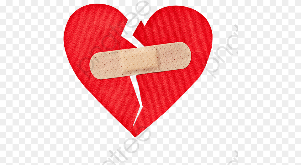 Broken Heart Clipart Bandaid Band Aid Over Broken Heart, Bandage, First Aid, Ping Pong, Ping Pong Paddle Png