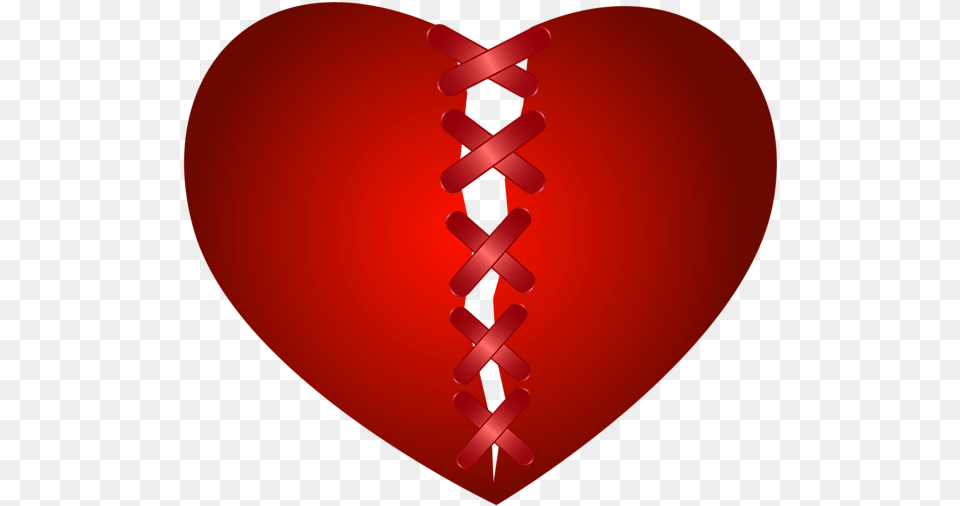 Broken Heart Clipart Heart Sewn Back Together Free Png