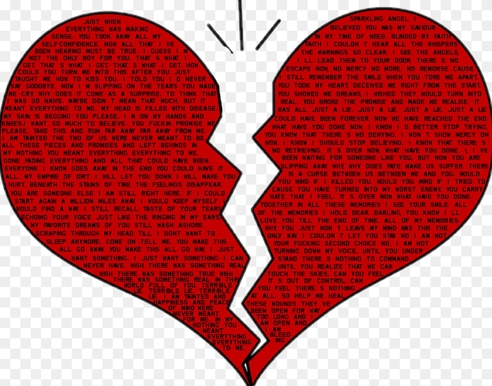 Broken Heart Clipart Picsart Drawing Free Transparent Png