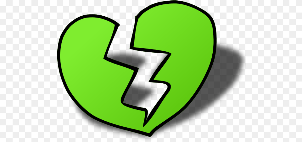 Broken Heart Cliparts Broken Heart Clip Art 600x452 Broken Green Heart Emoji, Symbol, Text, Disk Png Image