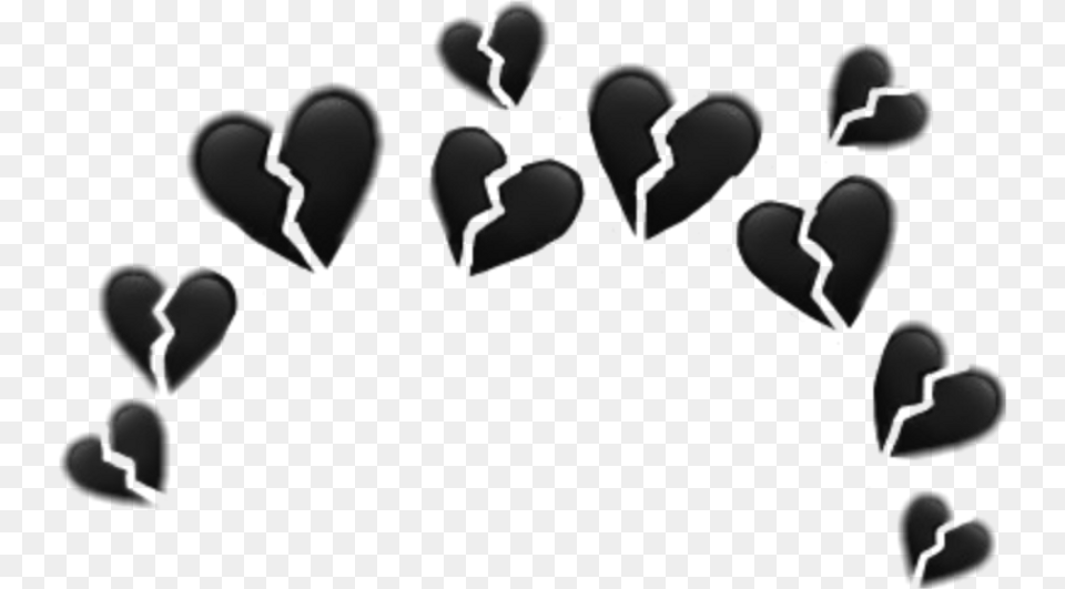 Broken Heart Crown, Black Free Transparent Png