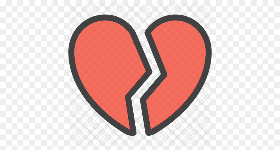 Broken Heart Emoji Icon Of Colored Icon Png Image