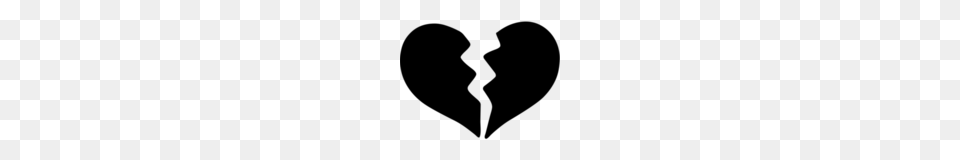 Broken Heart Emoji On Google Android, Gray Free Png