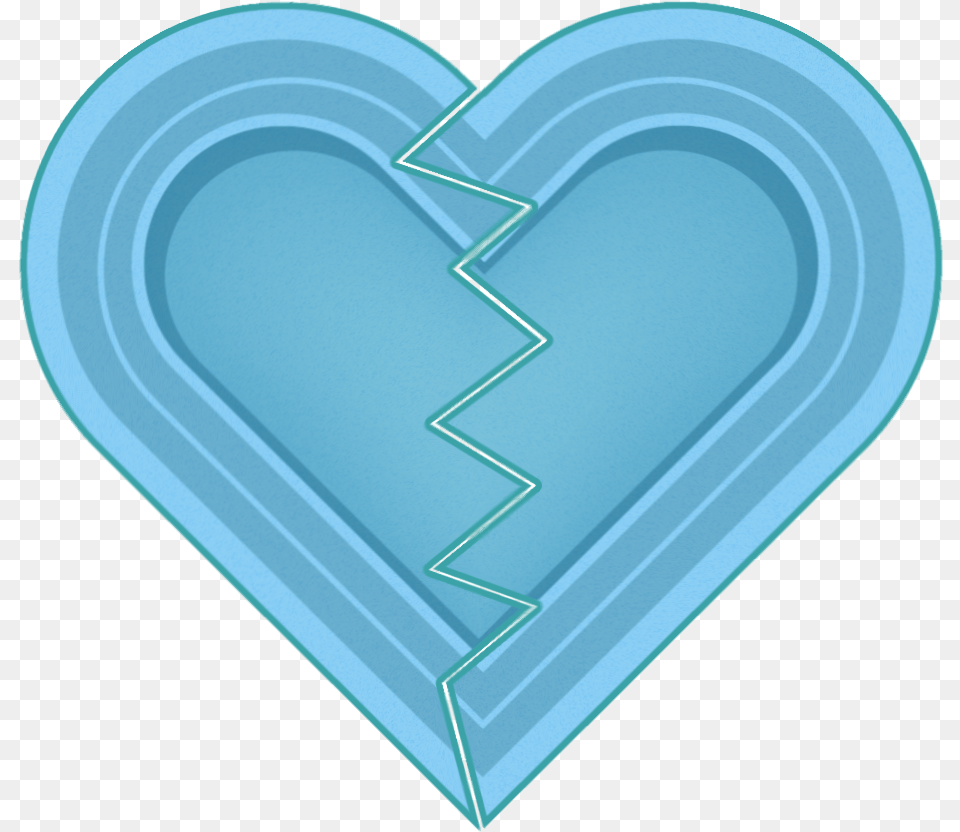 Broken Heart Icon Sweet Blue Girly Free Png