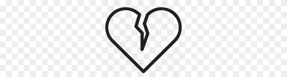 Broken Heart Outline Clipart Broken Heart Divorce Free Png
