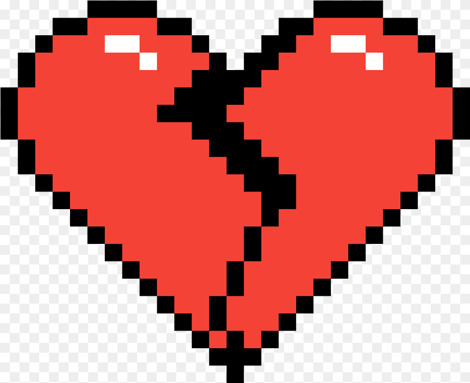 Broken Heart Pixel Art 10x10 Rainbow, First Aid Free Transparent Png