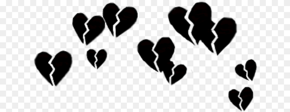 Broken Hearts Heart Brokenheart Heartbroken Black Black Broken Heart Crown, Person, People, Lighting, Outdoors Free Png Download