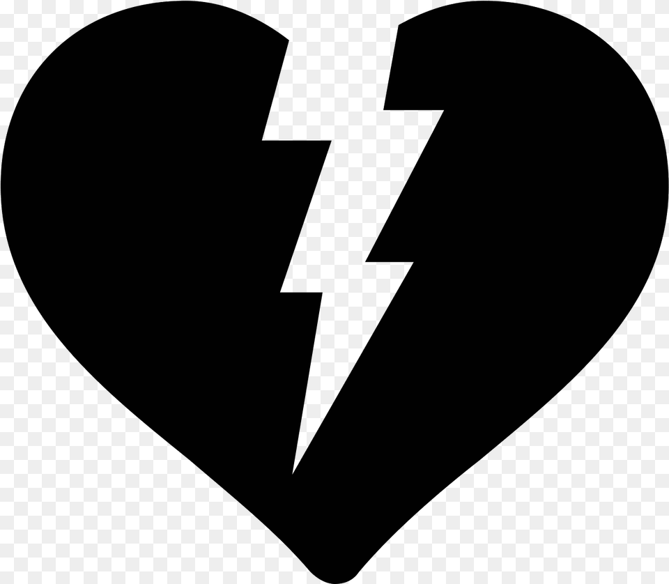 Broken Icon Download Broken Heart Emoji Black And White, Gray Free Transparent Png