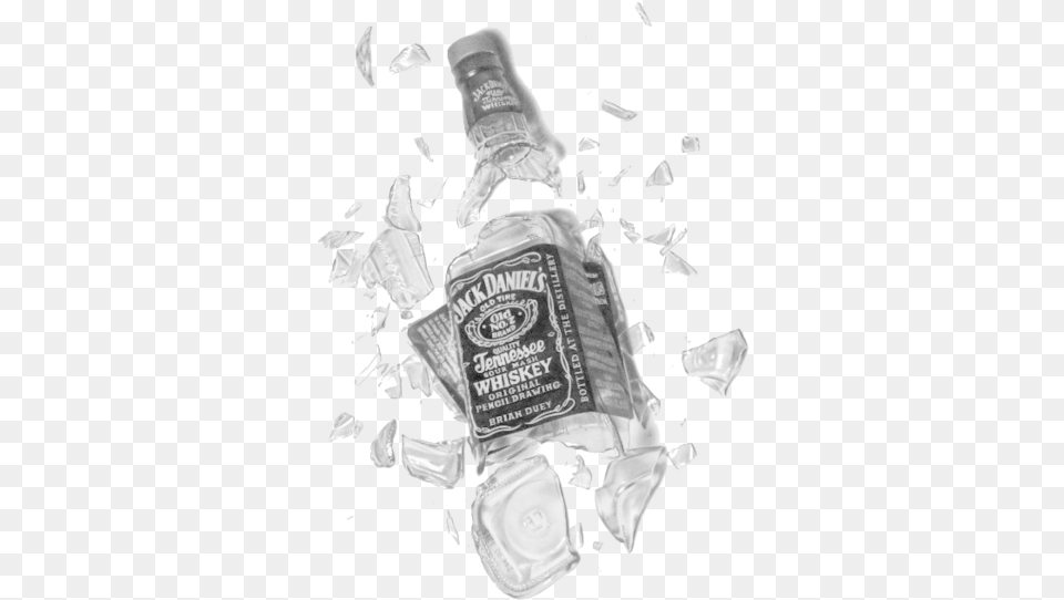 Broken Jack Daniels Bottle, Person Free Transparent Png