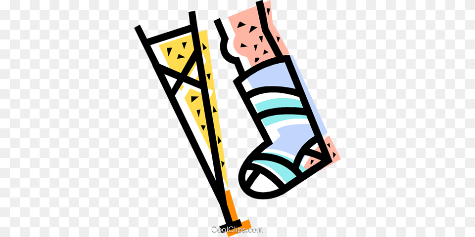 Broken Leg Royalty Free Vector Clip Art Illustration Png