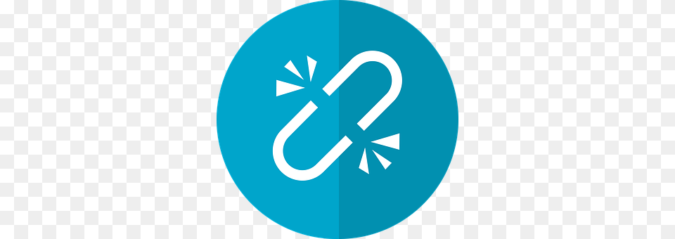 Broken Link Logo, Symbol, Disk, Sign Free Transparent Png