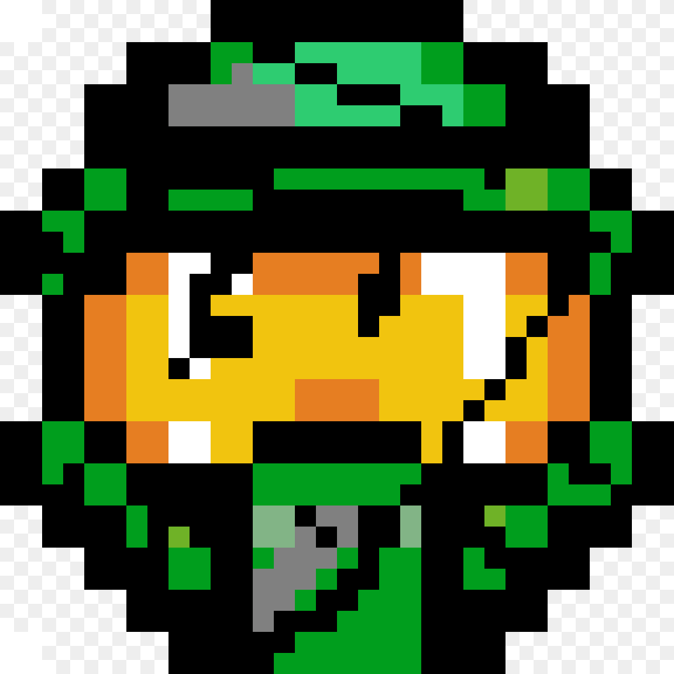 Broken Master Chief Helmet Pixel Art Halo, Scoreboard Free Png