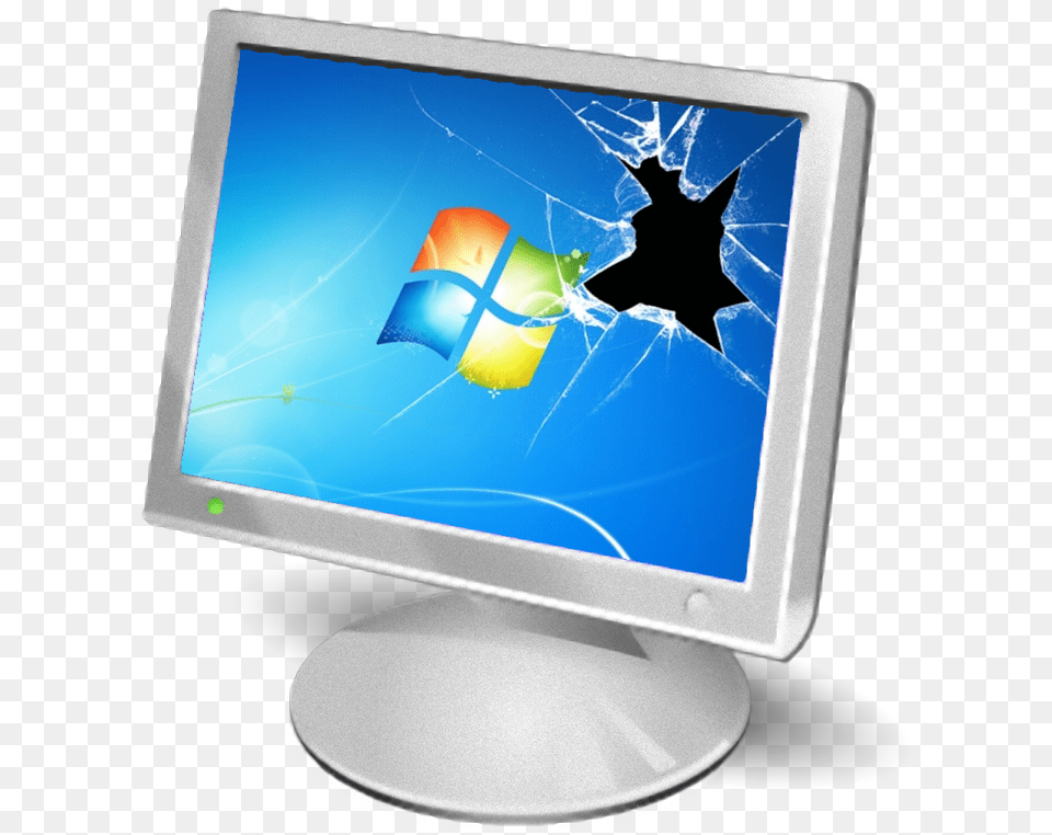 Broken Pc Cracked Screen Wallpaper Windows, Computer, Computer Hardware, Electronics, Hardware Png