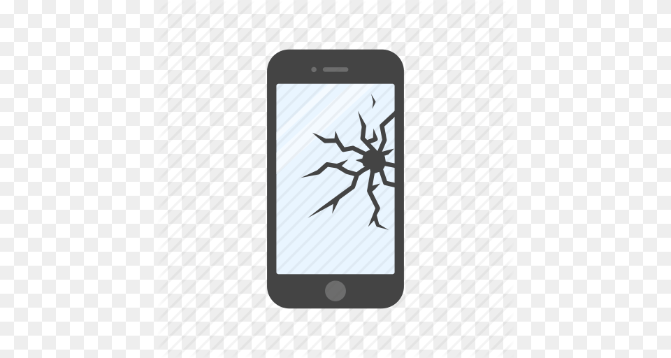 Broken Phone Cracked Phone Cracked Screen Shattered Screen Icon, Electronics, Mobile Phone, Animal, Invertebrate Free Transparent Png