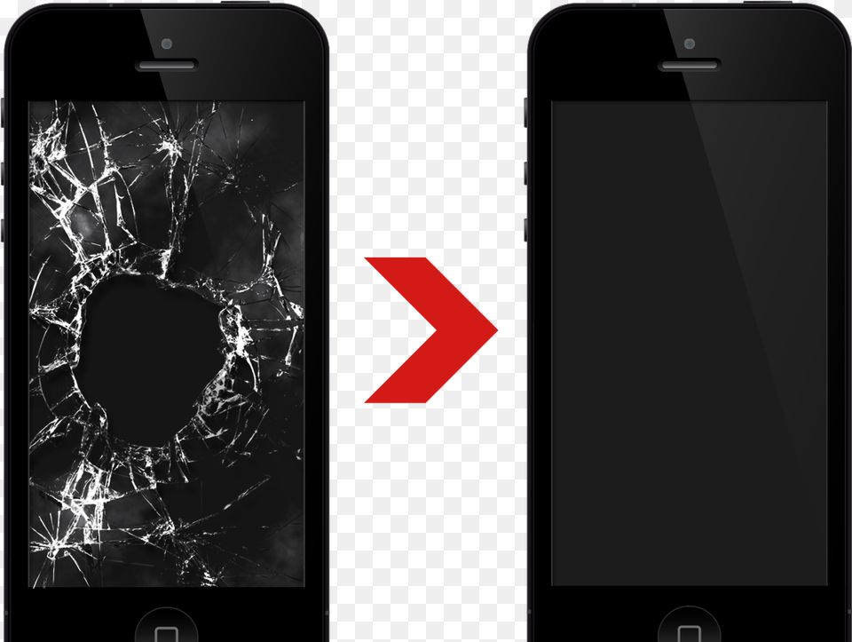 Broken Phone Vector Black And White Broken Phone Fixed Phone, Electronics, Mobile Phone, Iphone Png