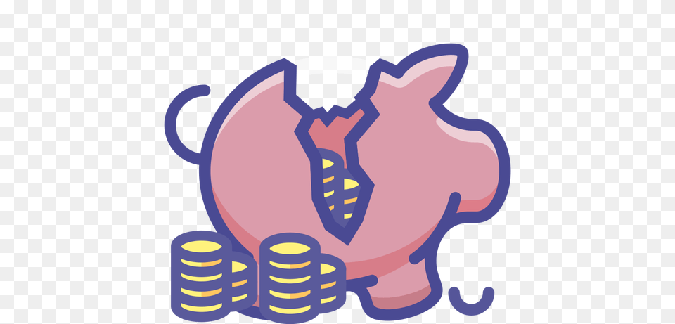 Broken Piggy Bank, Baby, Person, Piggy Bank Free Png Download