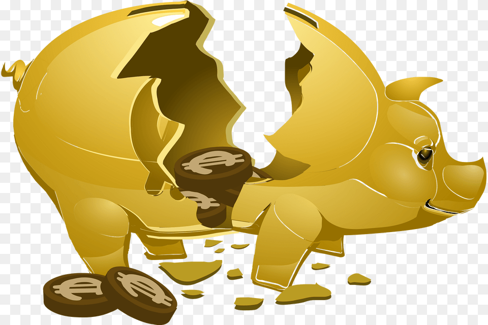 Broken Piggy Bank Clipart, Animal, Fish, Sea Life, Shark Png Image