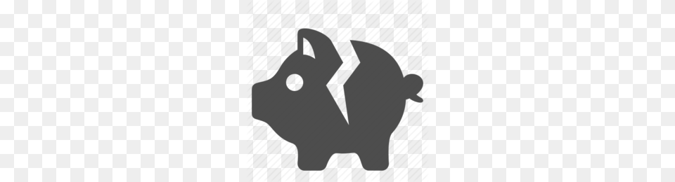 Broken Piggy Bank With No Money Clipart, Animal, Canine, Mammal, Dog Free Transparent Png