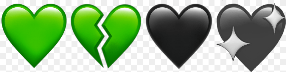Broken Purple Heart Emoji, Green, Logo Png Image