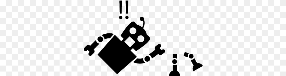 Broken Robot Vector Broken Robot Icon, Gray Free Png