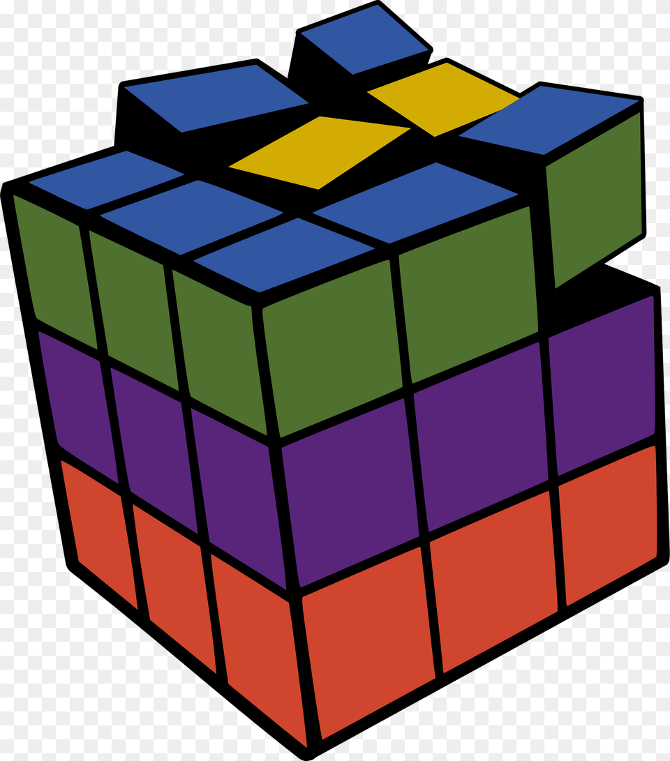 Broken Rubik39s Cube Clipart, Toy, Rubix Cube Free Png