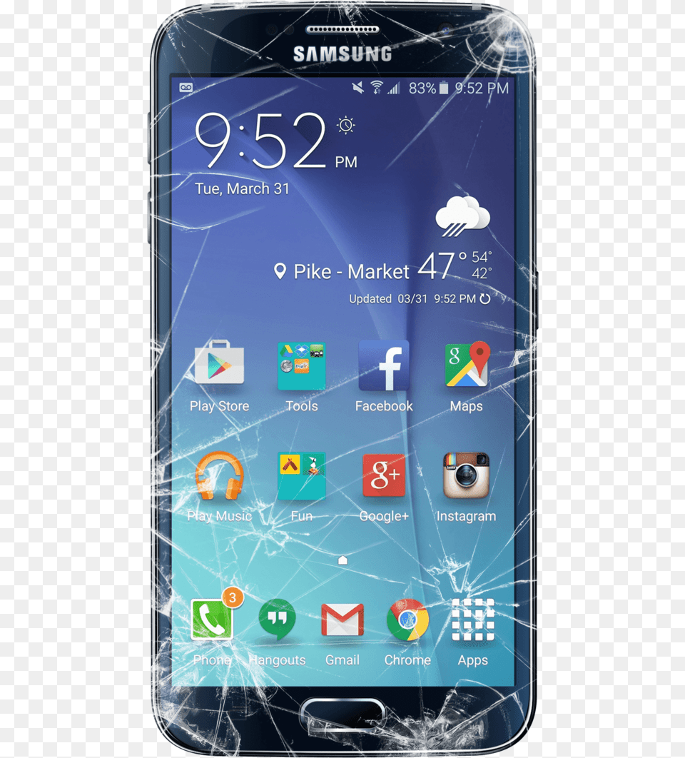 Broken Screen, Electronics, Mobile Phone, Phone, Camera Free Png Download