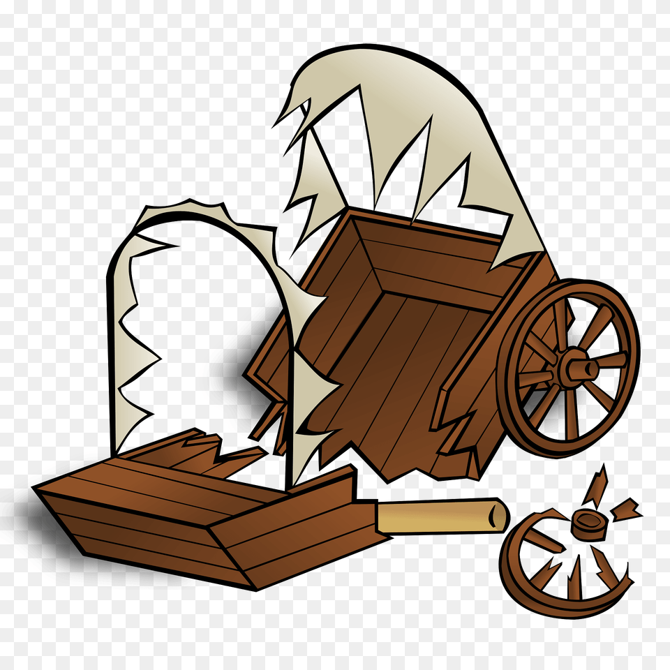 Broken Wagon Clipart, Machine, Wheel, Bulldozer, Outdoors Free Png