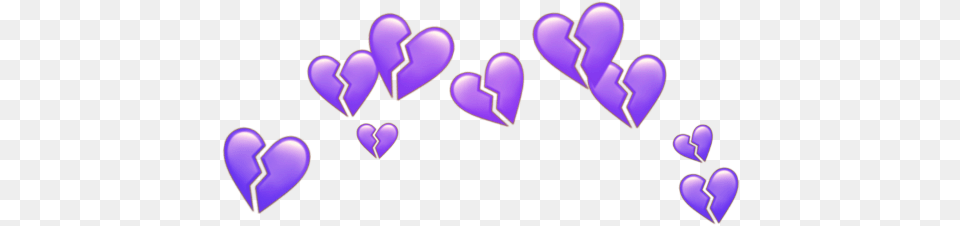 Brokenheart Broken Heart Purple Headcrown Crown Broken Heart Crown Free Png