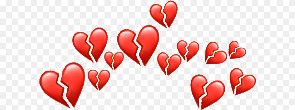 Brokenheart Broken Red Heart Heartcrown Emoji Don T Want A Valentine I Do Want Valentino, Food, Ketchup, Symbol Free Png Download