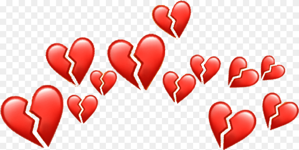 Brokenheart Broken Red Heart Heartcrown Emoji Tumblr, Food, Ketchup, Symbol Png Image