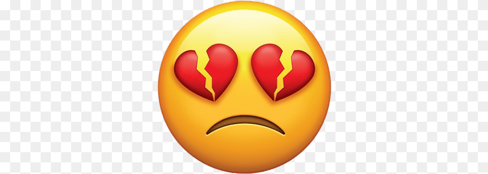 Brokenheart Emoji Heart Broken Sad Trend Freetoedit Sad Heart Broken Emoji, Logo, Balloon Free Transparent Png
