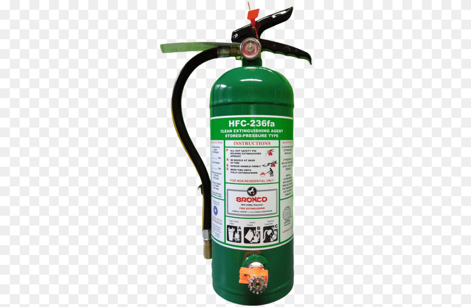 Bronco Hfc 236fa Therman Fire Extinguisher Bronco By Snspi Cylinder, Bottle, Shaker, Can, Tin Png Image