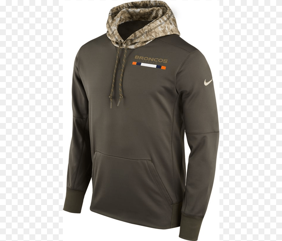 Broncos Salute To Service Eagles Hoodie, Clothing, Coat, Jacket, Knitwear Free Png Download