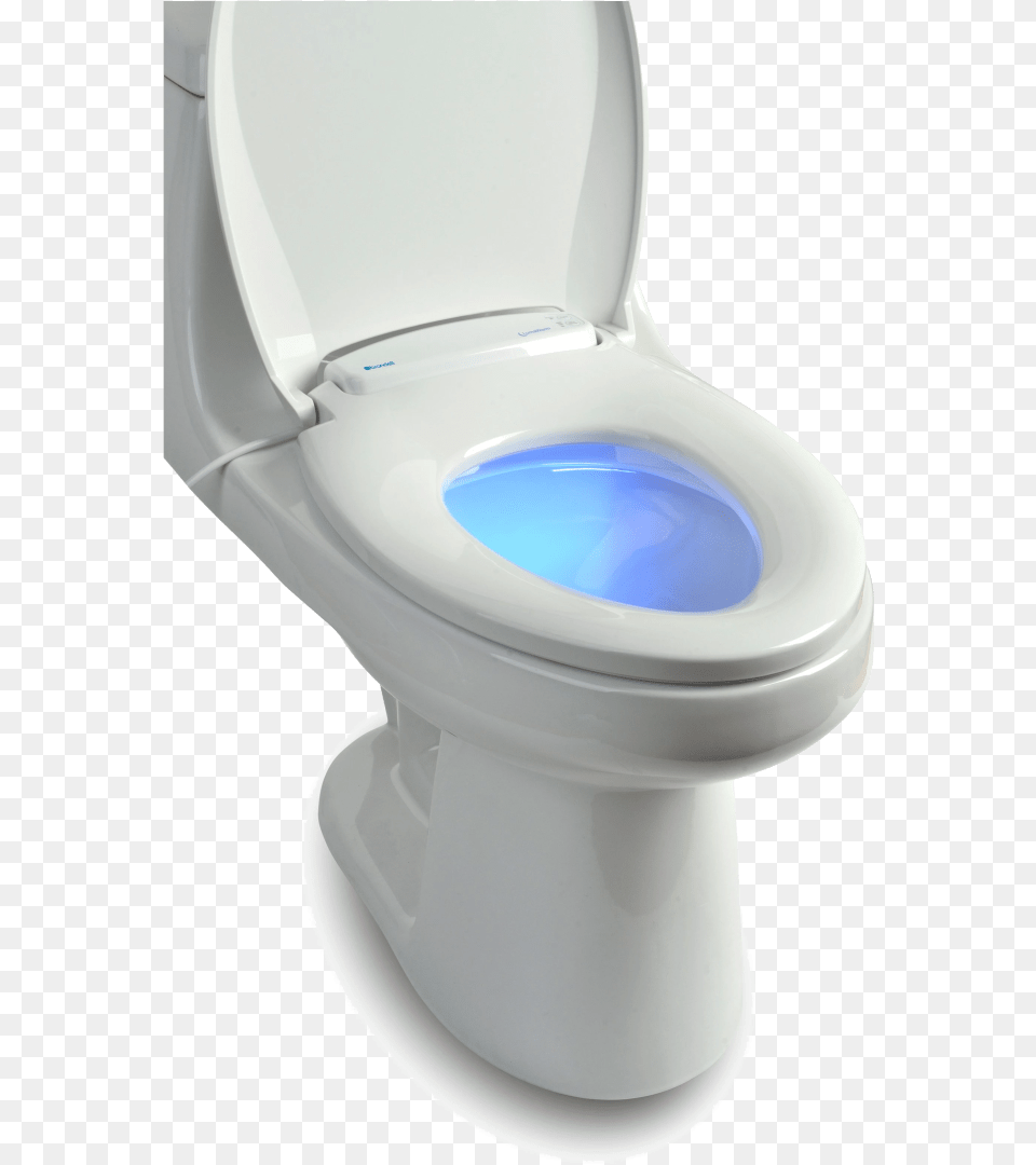 Brondell Lumawarm Heated Nightlight Toilet Seat, Bathroom, Indoors, Room, Potty Free Transparent Png