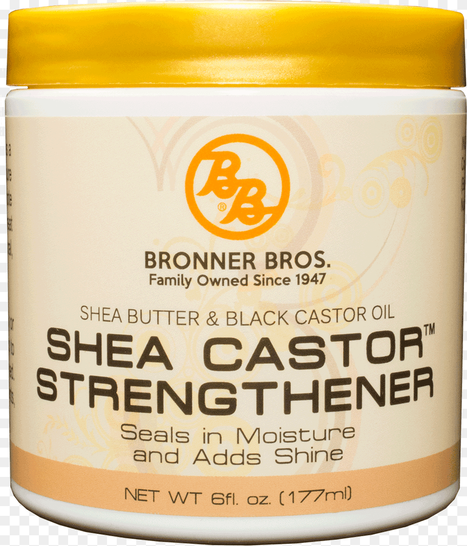 Bronner Bros Shea Castor Strengthener, Bottle, Cosmetics, Sunscreen, Can Png