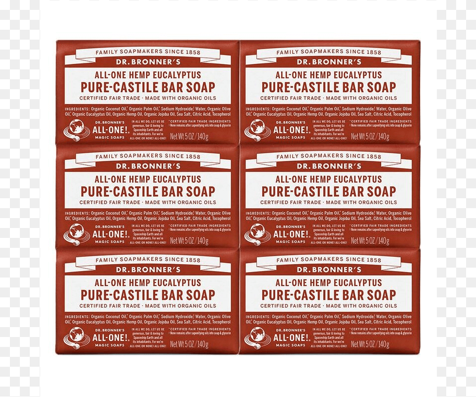 Bronner S Pure Castille Bar Bdr Bronners Bar Soap, Advertisement, Poster Png