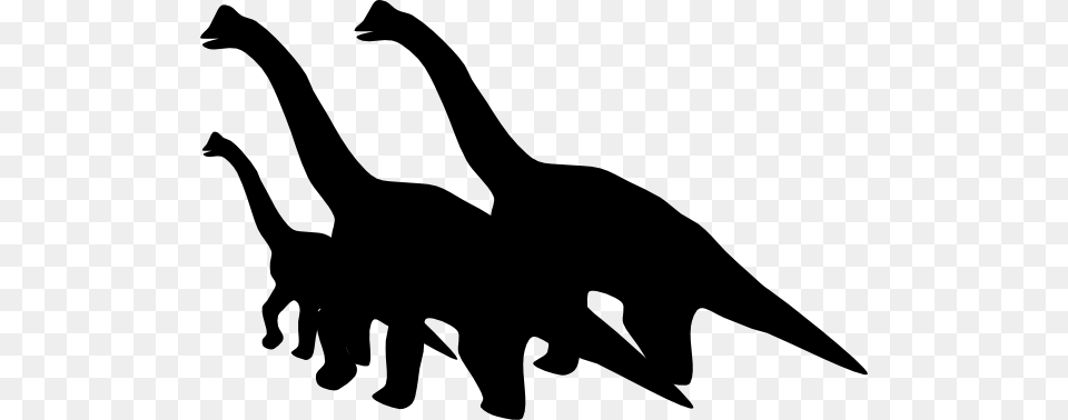 Brontosaurus Family Of Clip Art, Silhouette, Stencil, Animal, Kangaroo Free Png