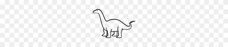 Brontosaurus Icons Noun Project, Gray Free Transparent Png