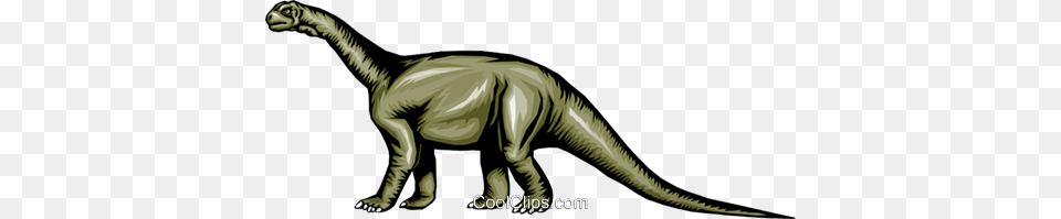 Brontosaurus Royalty Vector Clip Art Illustration, Animal, Dinosaur, Reptile, T-rex Free Png