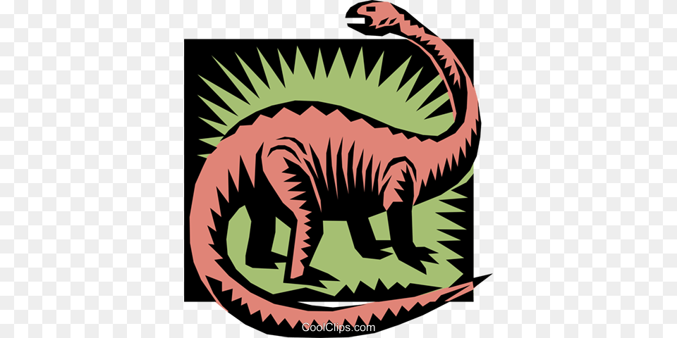 Brontosaurus Royalty Vector Clip Art Illustration, Animal, Dinosaur, Reptile, Fish Free Png